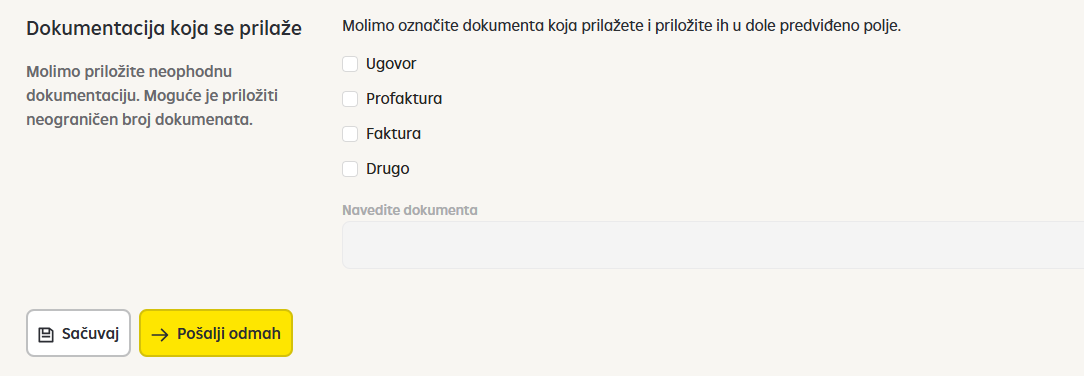 Neophodna dokumentacija za korišćenje odobrenih keditnih proizvoda na iPortalu.
