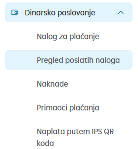 pregled poslatih naloga