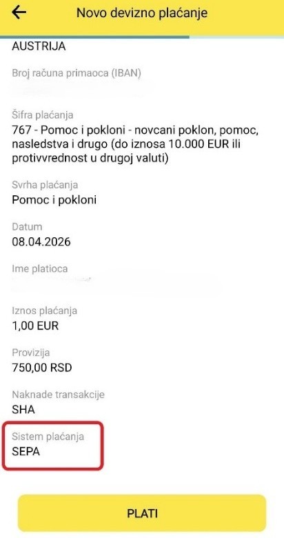Sistem plaćanja - SEPA